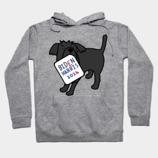 Dog with Biden Harris 2024 Sign Hoodie